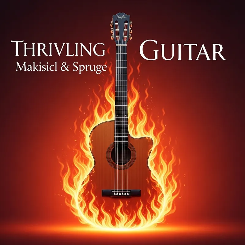 Passionate Classical Guitar Fusion with Fiery Flames