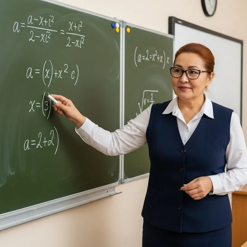 Inspiring Kazakh Teacher Engaging Students with Mathematical Equations Inspiring Kazakh Teacher Engaging Students with Mathematical Equations