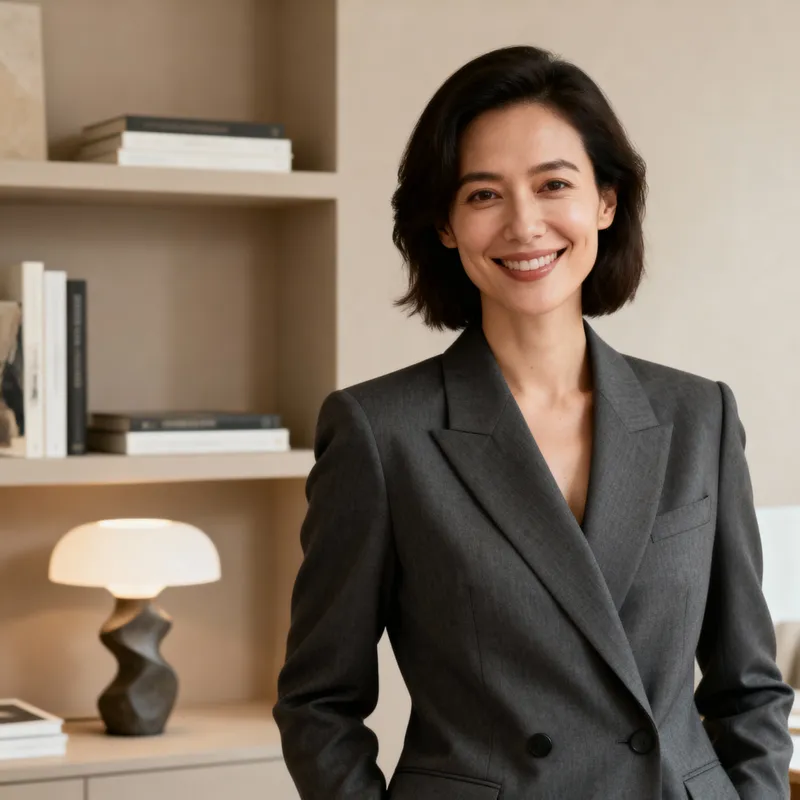 Sophisticated Interior Designer Headshot