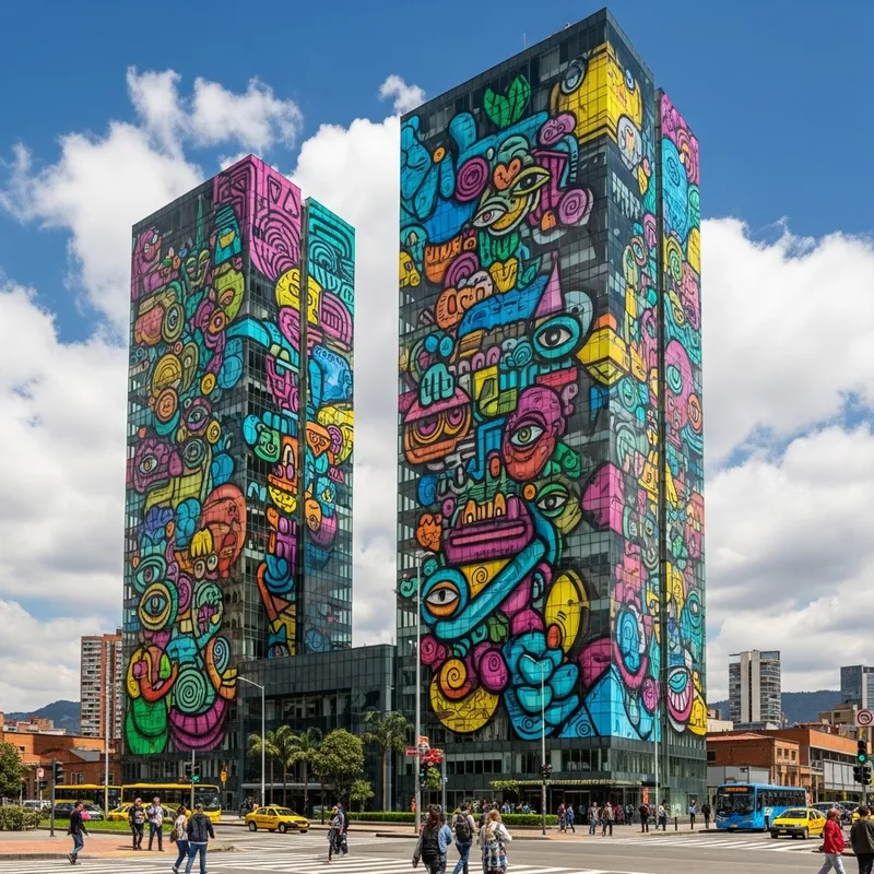 Atrio Building in Bogotá: A Colorful Facade Atrio Building in Bogotá: A Colorful Facade