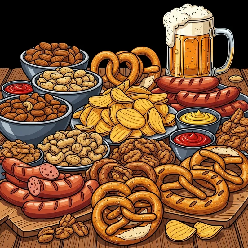 Beer Snacks: Bright and Cartoonish Snack Pairings