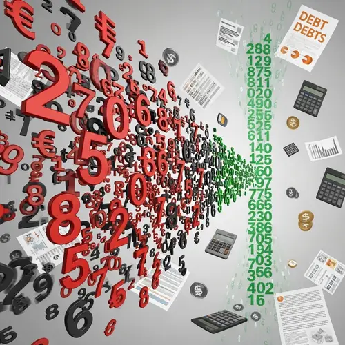 Abstract Debt Consolidation Concept