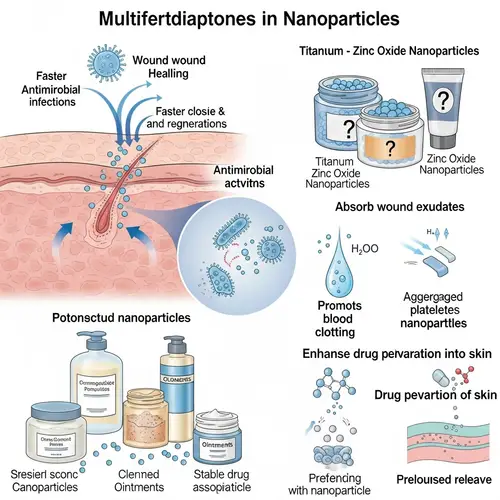 Nanoparticles in Dermatological Infections and Wound Healing