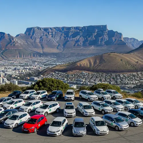 Car-Sharing Service Fleet at Table Mountain, Cape Town