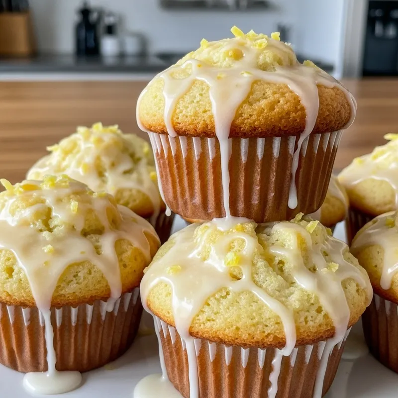 Fluffy Lemon Glaze Muffins | Enchanting Sweet & Sour Treat