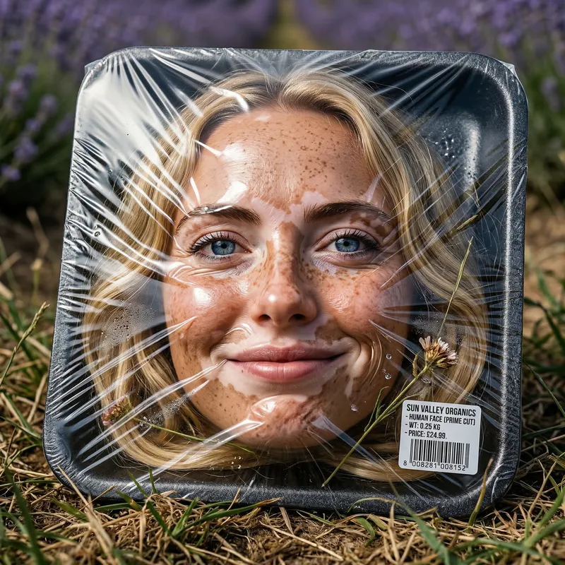 Surreal Vacuum-Packed Face Artistry
