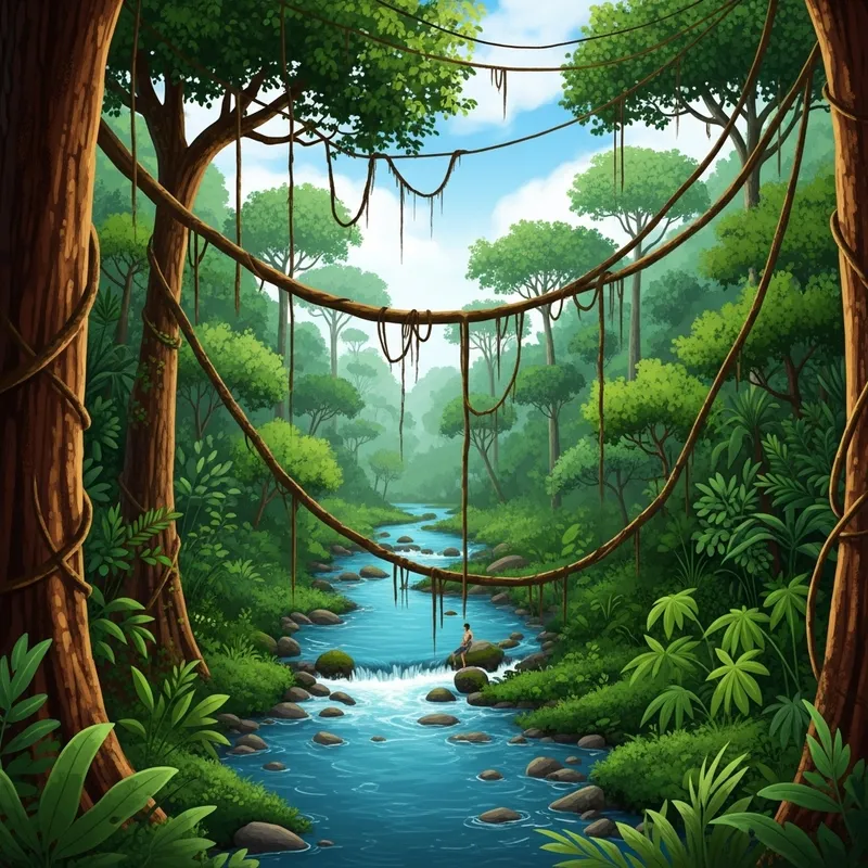 Explore the Jungle Liana River Adventure