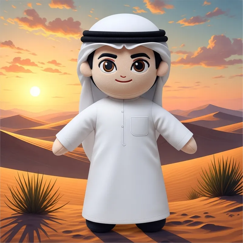 Emirati Boy Plush Toy: Celebrate Tradition