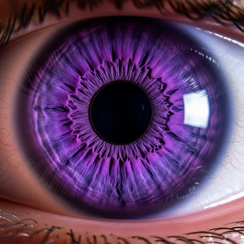 Captivating Black Pupil and Purple Iris Eye Captivating Black Pupil and Purple Iris Eye