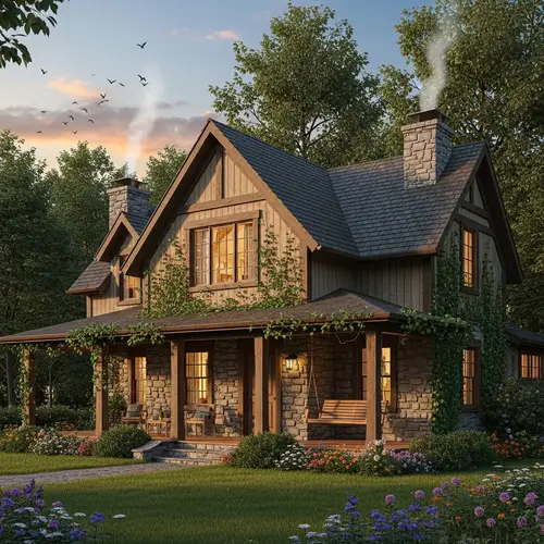 Serene Home in Nature's Embrace