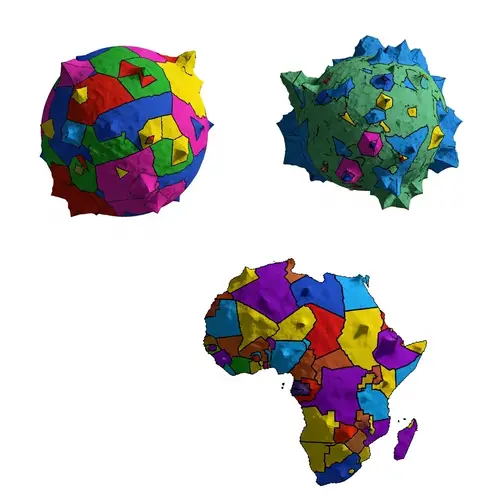 Alien Planet Abstract Landmasses | Expressionist Art Inspired