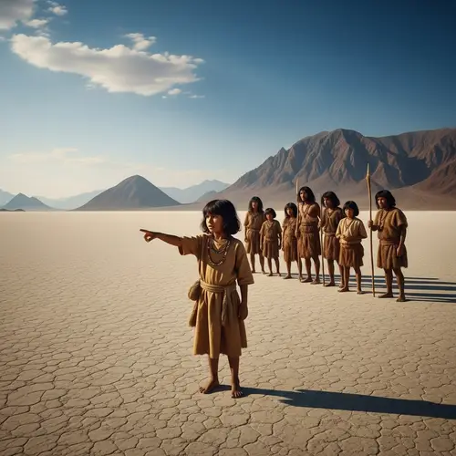 Vast Abandoned Wasteland with Majestic Distant Mountains