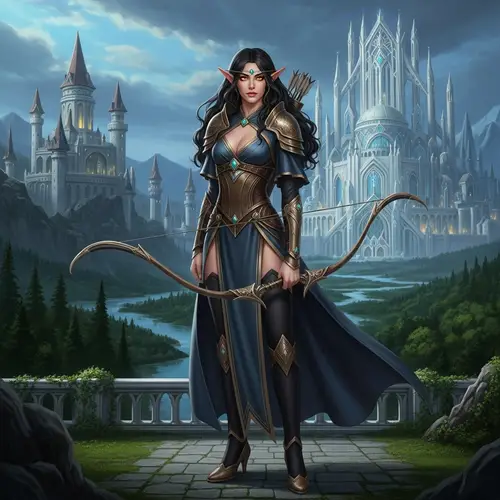 Noble Elf in Epic Fantasy World
