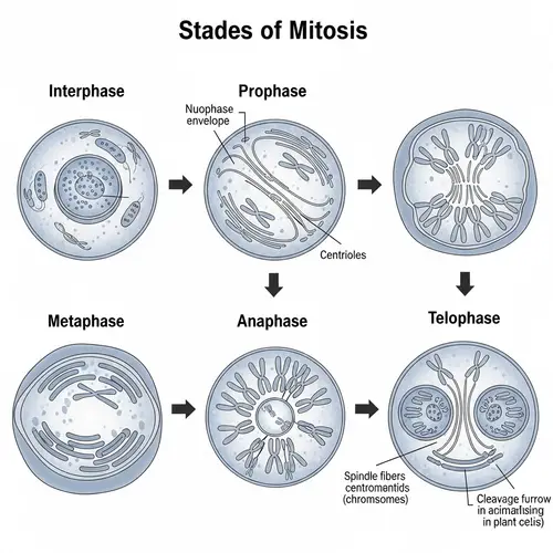 Stages of Mitosis in Cell Division: From Interphase to Telophase