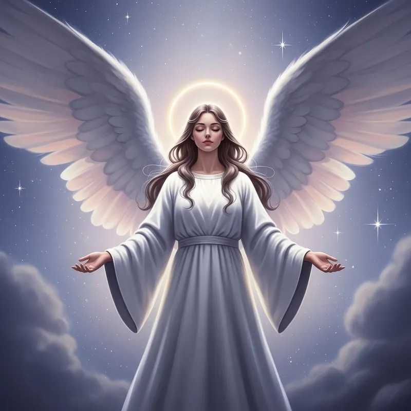 Celestial Angel in Tranquil Setting