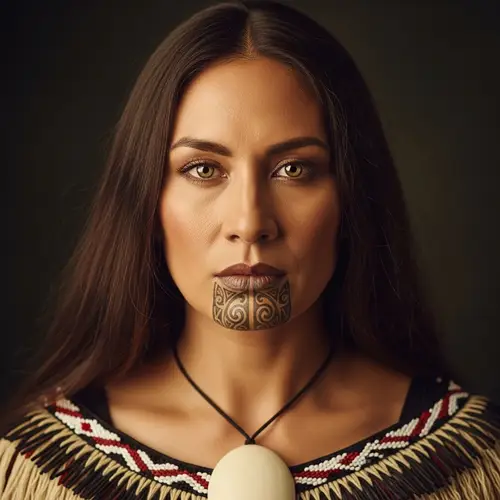 Maori Woman in Traditional Dress: Cultural Essence Captured