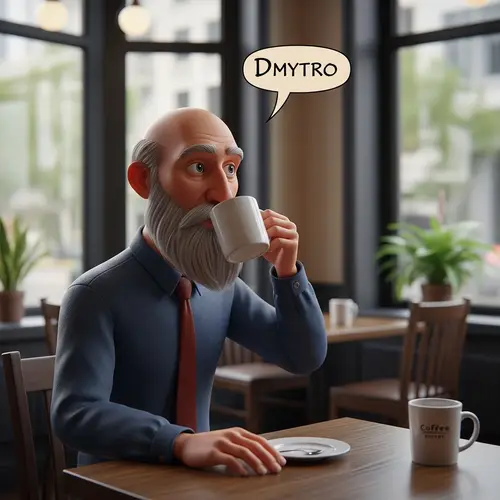 3D Cartoon of Dmytro: A Ukrainian in Singapore