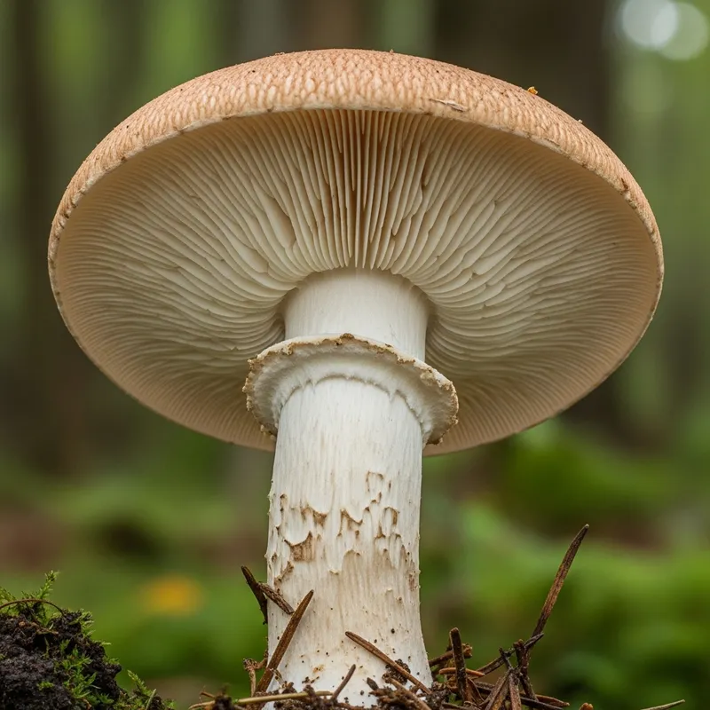 Combed Hedgehog Mushroom with Unique Gill Structure