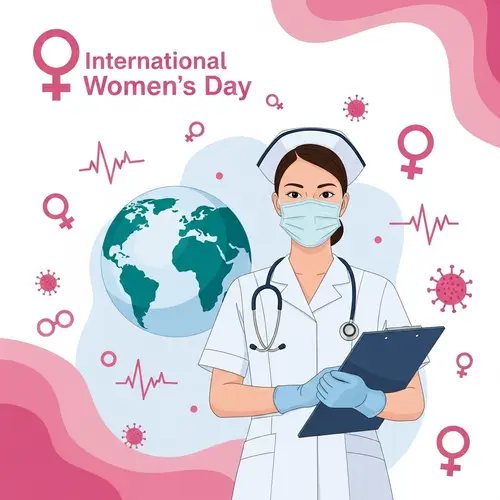 International Women's Day Nurse - Empowering Frontline Worker