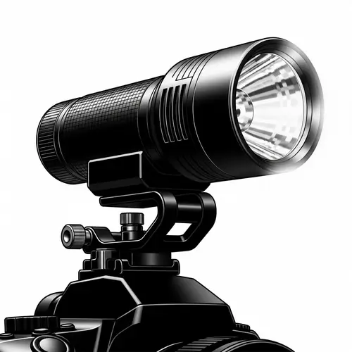 Camera Flashlight: Sleek Silhouette with Powerful Beam