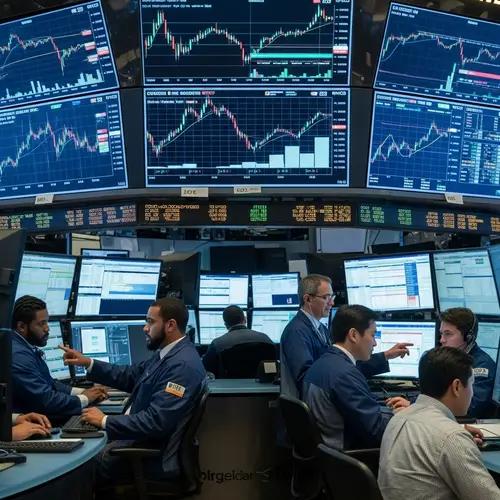 Dynamic Stock Market Scene with Diverse Analysts and Real-Time Data