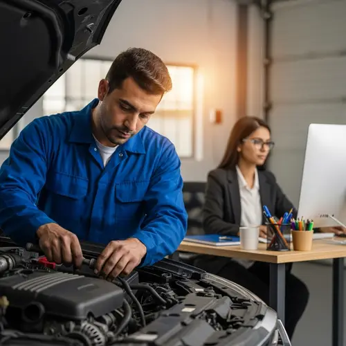 Expert Car Mechanic & Computer Savvy Worker Duo