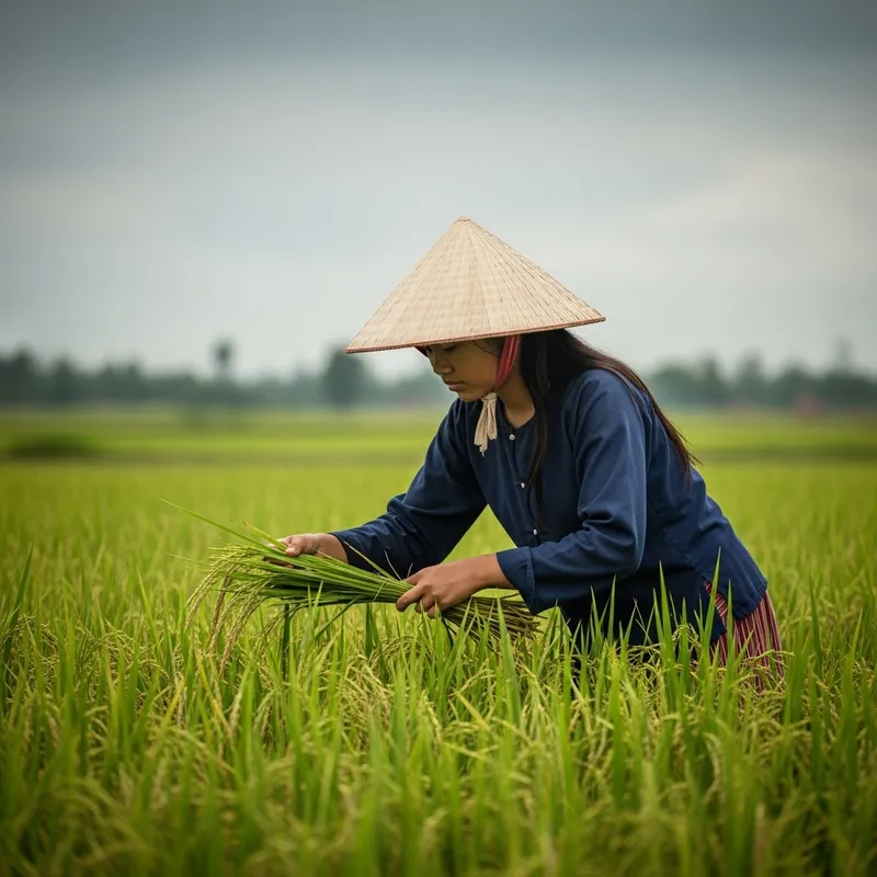 Linh's Tale: Tranquil Rice Fields in 1802