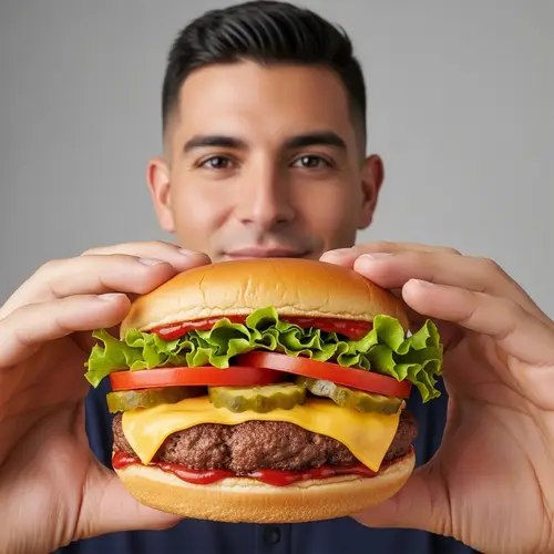 Mouthwatering Burger Delight | Fresh Ingredients | Savory Taste