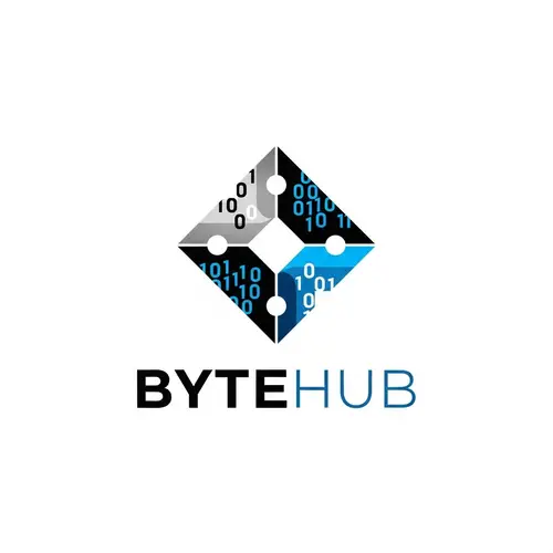 ByteHub: Innovative Logo Design for Digital Technology Brand