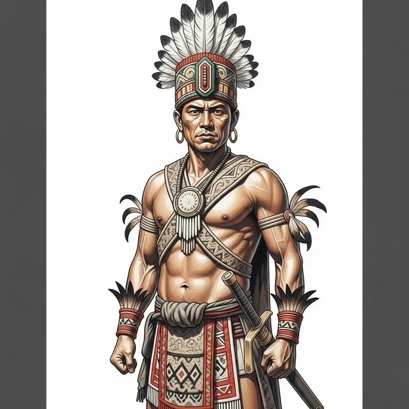 Lapu-Lapu Inspired Filipino Man Drawing Lapu-Lapu Inspired Filipino Man Drawing