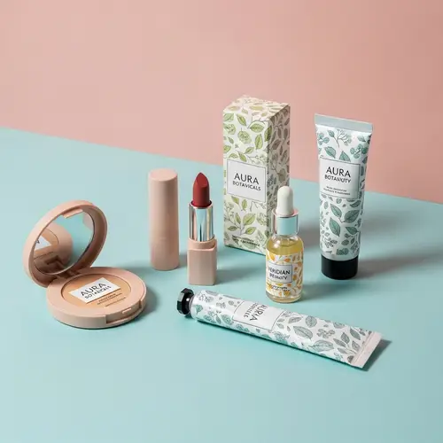 Nature-Inspired Custom Cosmetics Collection | Studio Photography