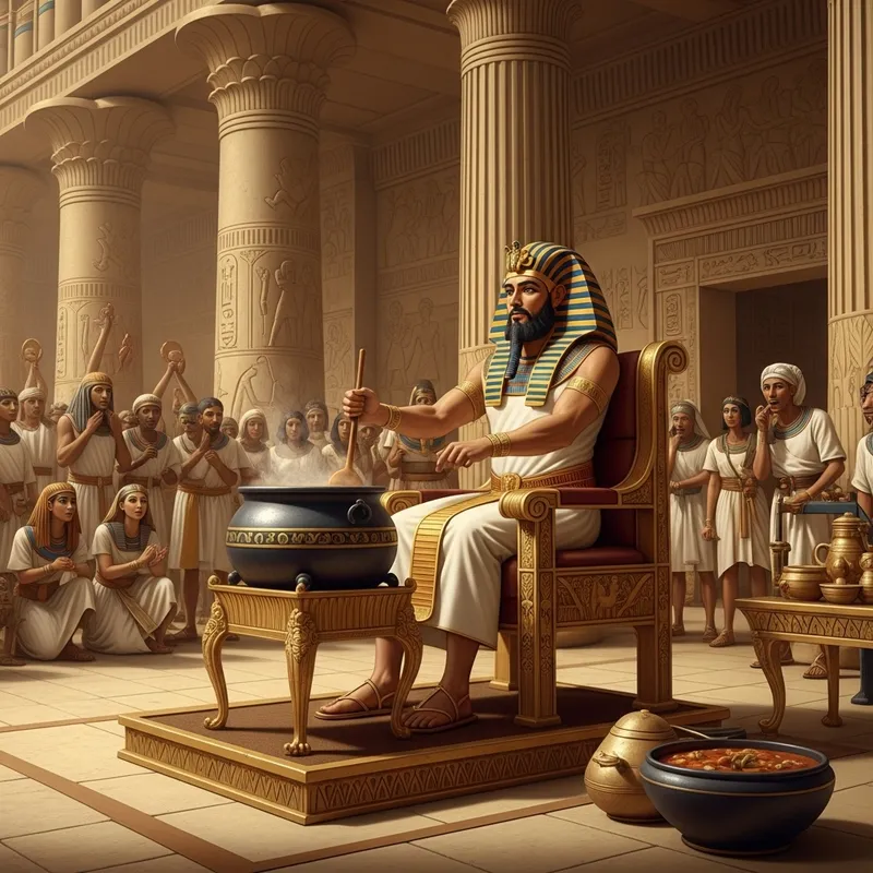 Pharaoh's Eccentric Cooking in the Grand Palace
