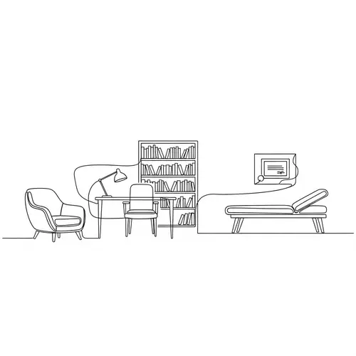 Minimalistic Psychologist's Office Art