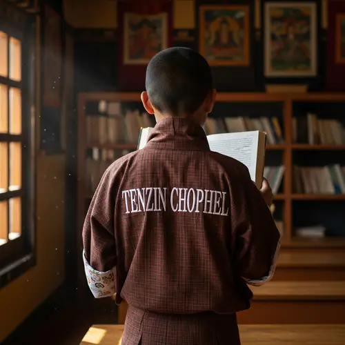 Bhutanese Boy Holding Book | TENZIN CHOPHEL Inspiration