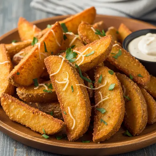 Delicious Potato Wedges: Crispy, Cheesy & Flavorful