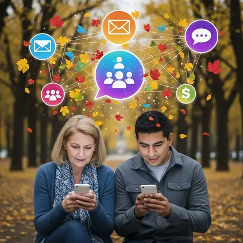 Influence of Social Media: Captivating Illustration