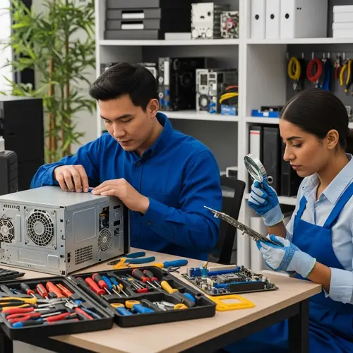 Professional Computer Repair Shop: Precision Assembly & Examination