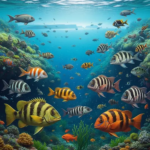 Photo-Realistic Images of Native Irish Fish Species in Their Habitats