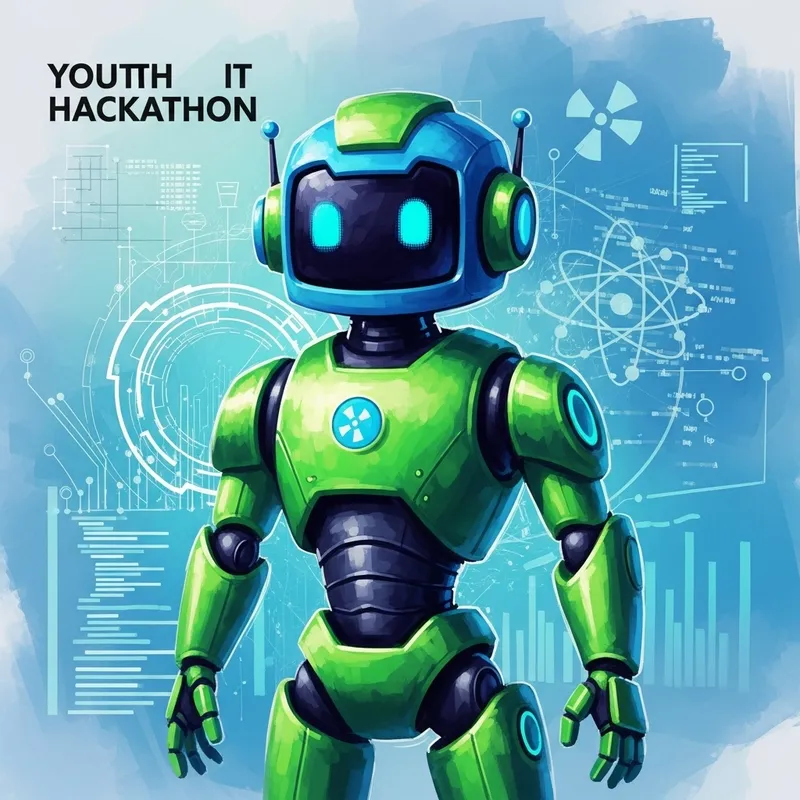 Modern Youth Robot Mascot | Atomstroyexport & MEPhI Hackathon Art