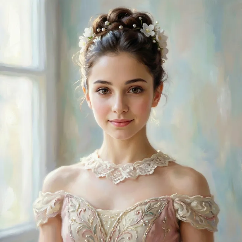 Elegant Ballet Portrait of a Prima Ballerina