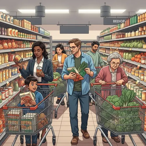 Diverse Shopping Mart Scene: A Tapestry of Culture