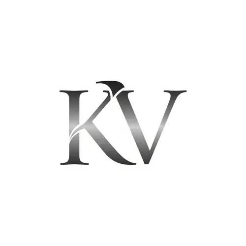Classic KV Monogram Design for Lawyer in Economics