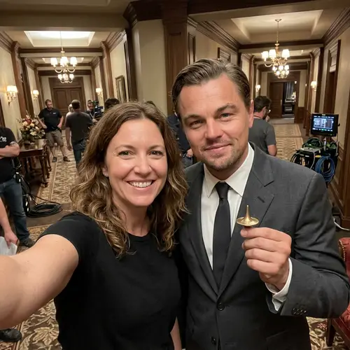 Epic Selfie with Dom Cobb on Inception Set