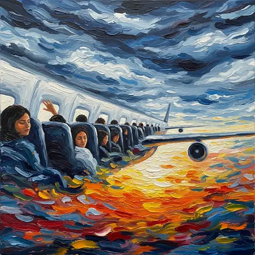 Abstract Painting: Passengers in Flight | Artful Composition
