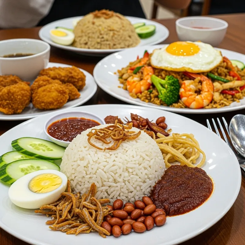 Delicious Malaysian Cuisine: Nasi Lemak & Nasi Goreng