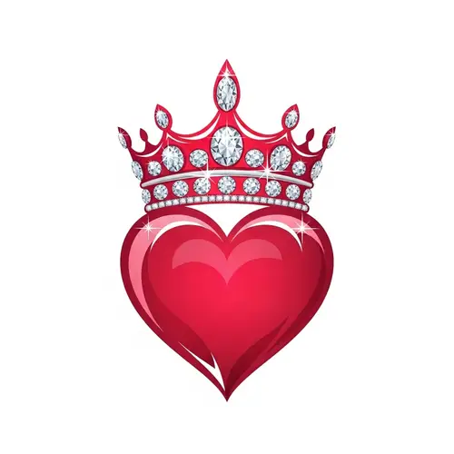 Luxurious Crown and Heart Logo Design