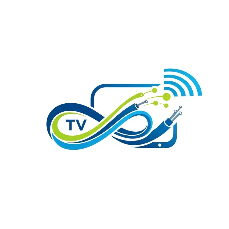 Fiber-Optic Internet and TV Services | Unique Logo Design