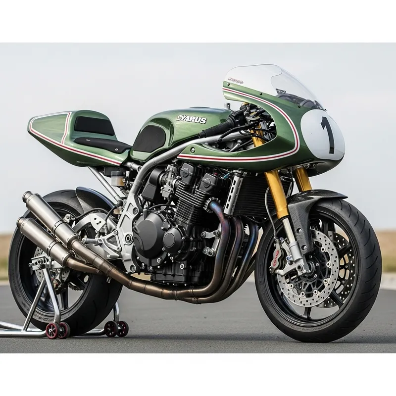 H2 Kawasaki Inspired High-Performance Race Motorcycle
