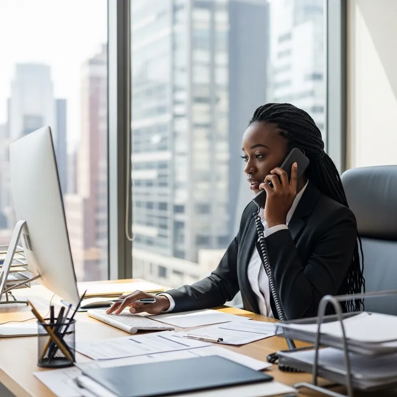 Confident Hotel Sales Manager | Professional Black Woman in Action