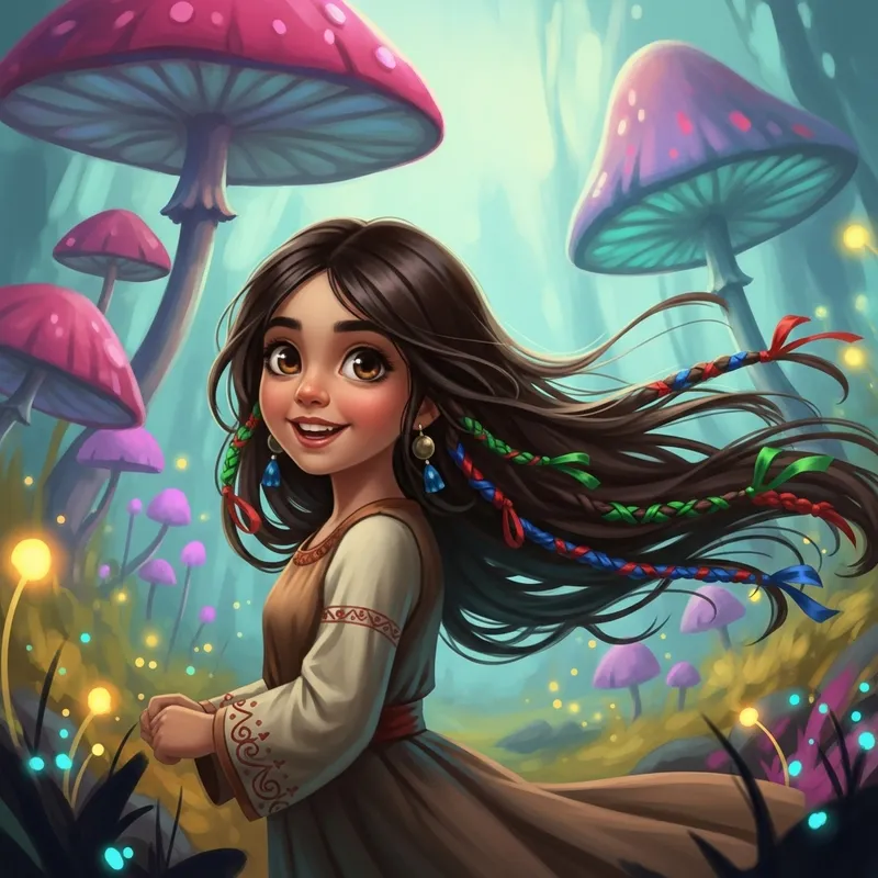 Mayssam - Playful Middle-Eastern Fantasy Art